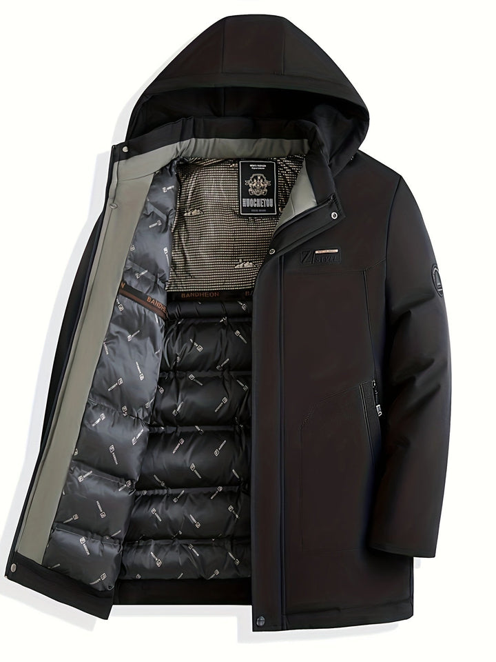 Casual Thermal Jacket with Detachable Hood Winter Jacket for Men | Ideal for Winter