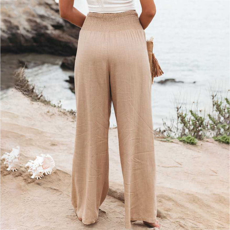 Arianwen - Women's Wide Leg Trousers - Casual - Modern Style - Ideal for Summer