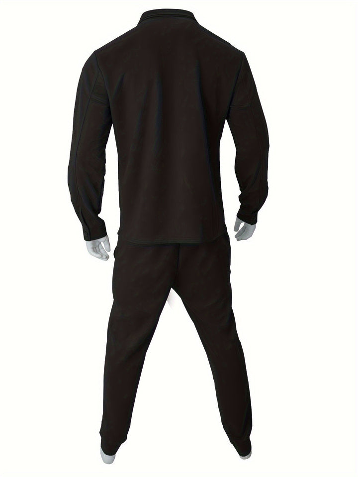 Casual Cotton Hoodie and Sweatpants Tracksuit for Men | Ideal for Spring