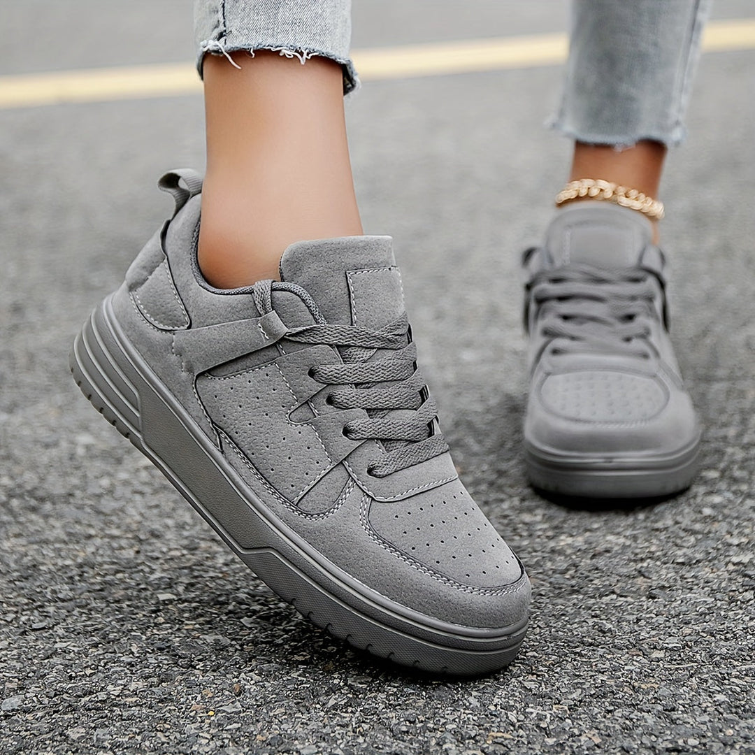 Elegant Fashionable Breathable Lace-up Casual Sneakers for Women | Ideal for Everyday Wear