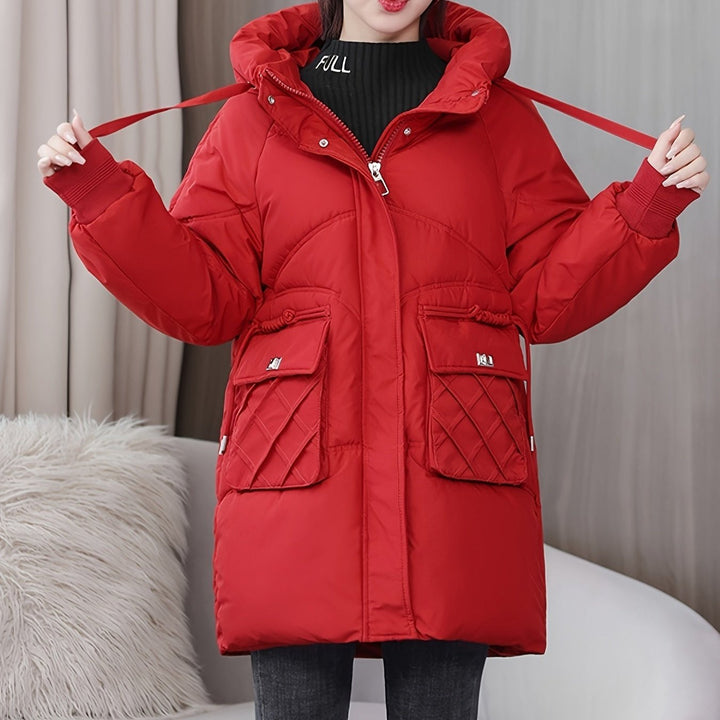 Stylish Middle Long Puffer Jacket for Women | Perfect for Casual Days