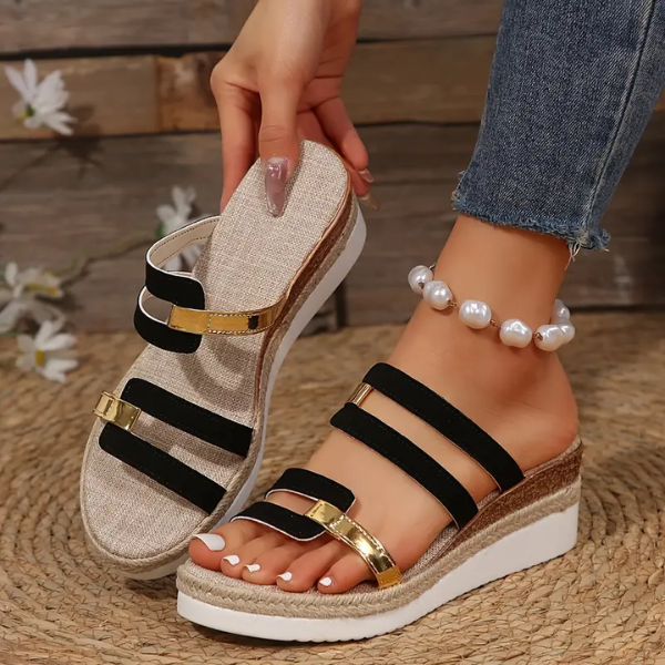 Lina - Ergonomic Open Platform Sandals