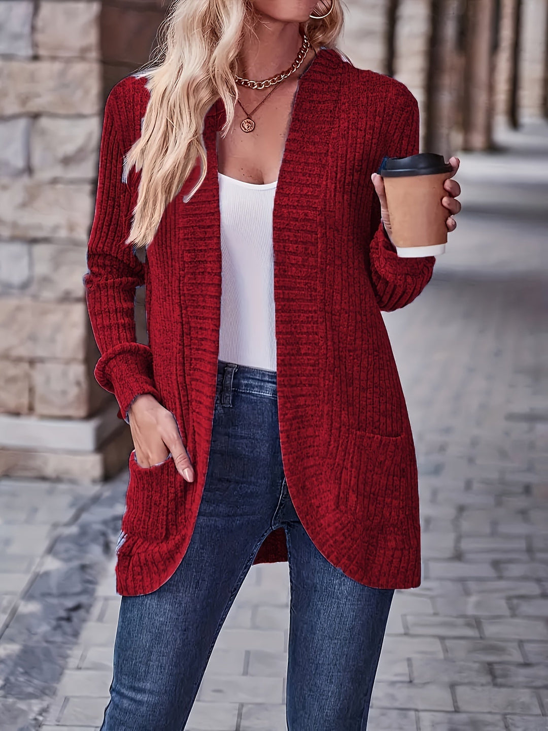 Casual Warm Fleece Knitwear Cardigan for Women | Perfect for Casual Days