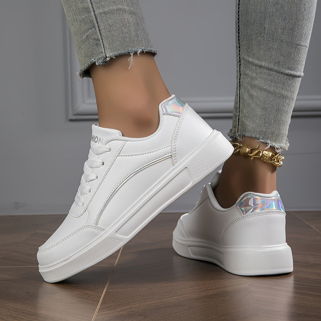 Casual Trendy Flat Skate Sneakers for Women | Perfect for Casual Days