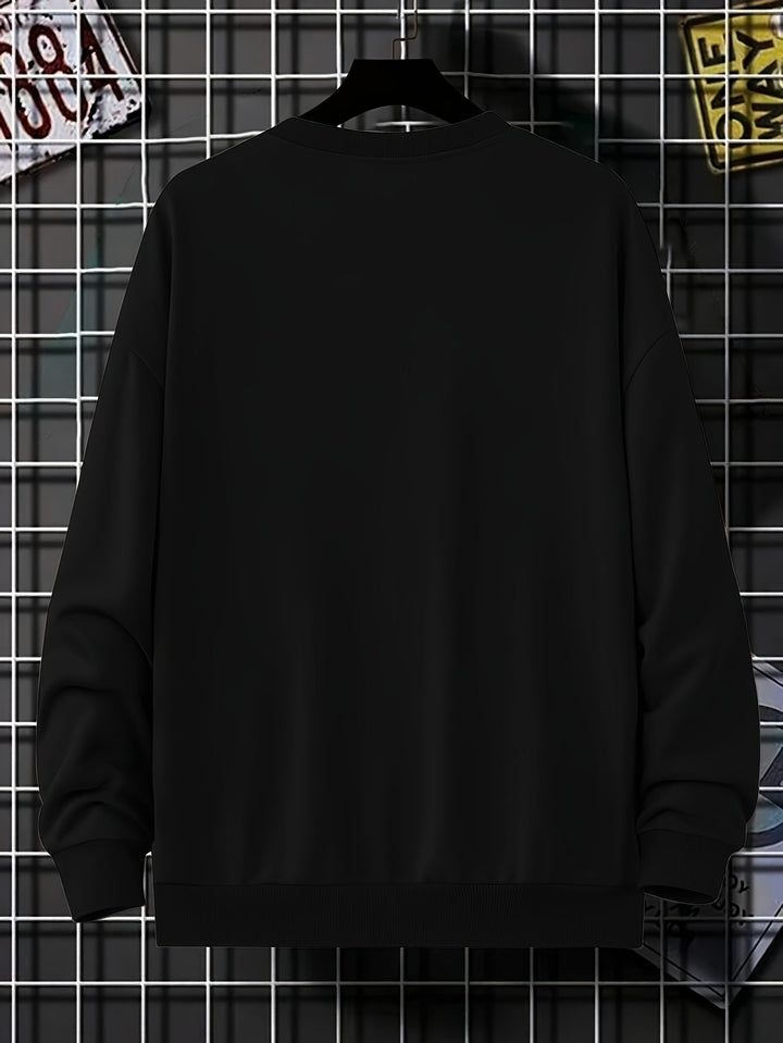 Casual Warm Cotton Pullover Sweatshirt for Men | Perfect for Casual Days