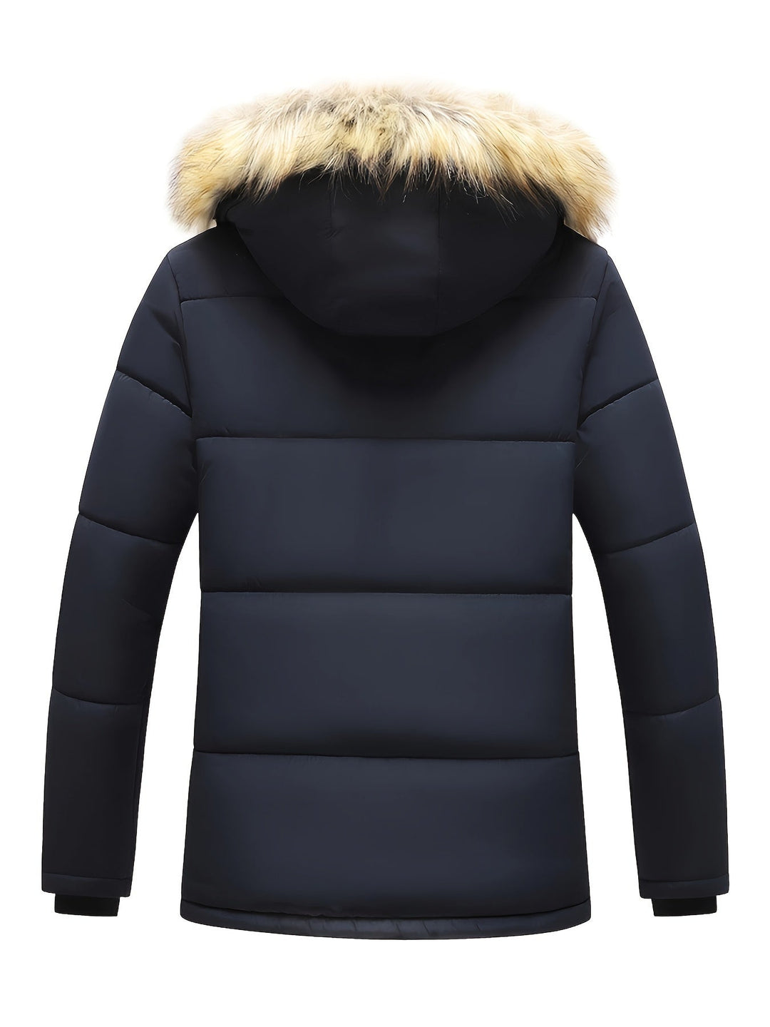 Casual Hooded Polyester Winter Jacket for Men | Ideal for Winter