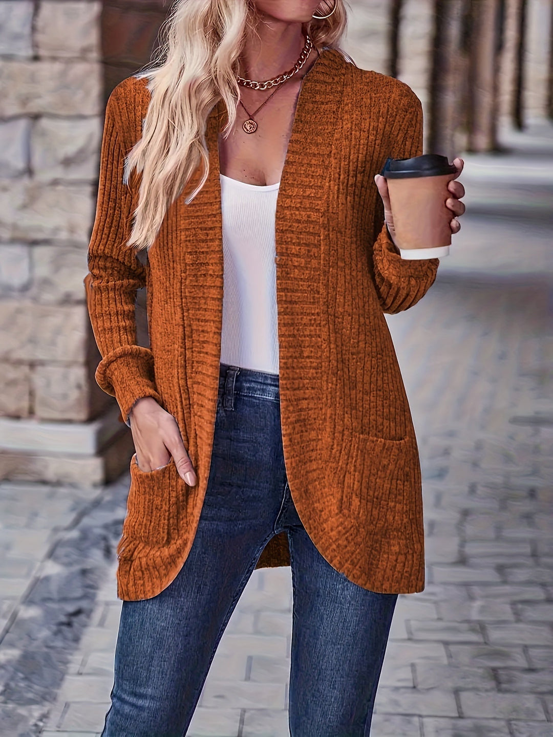 Casual Warm Fleece Knitwear Cardigan for Women | Perfect for Casual Days