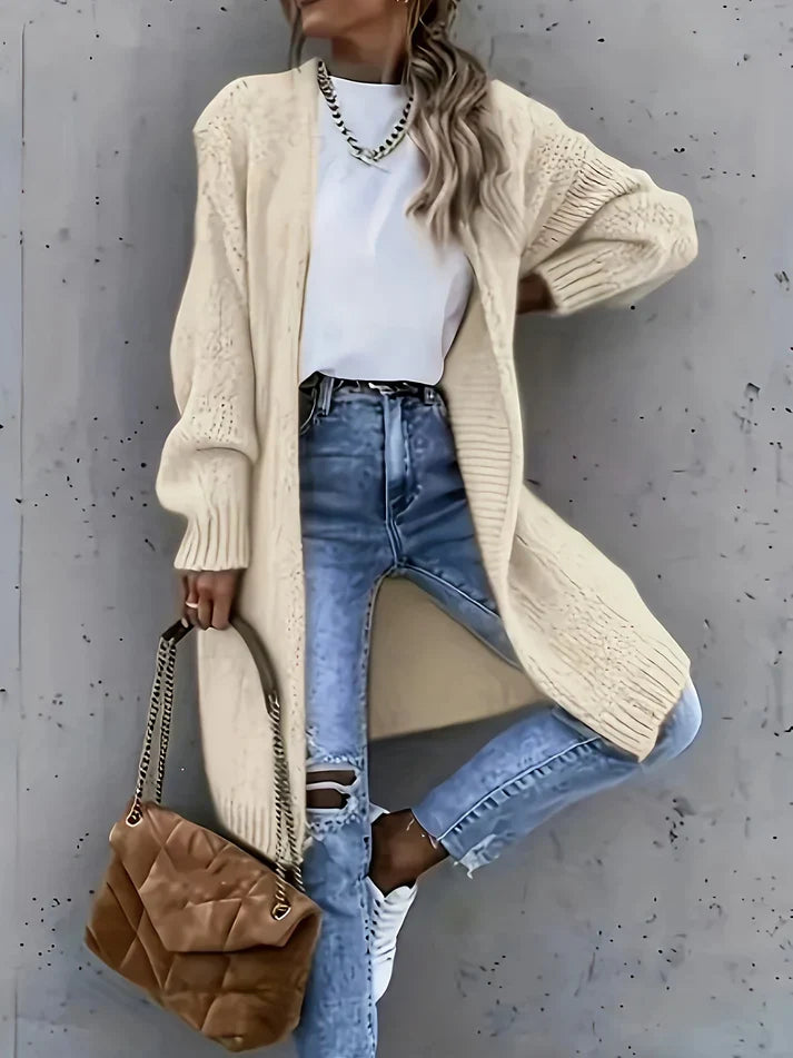 Casual Long Sleeve Knitted Cardigans for Women | Ideal for Autumn