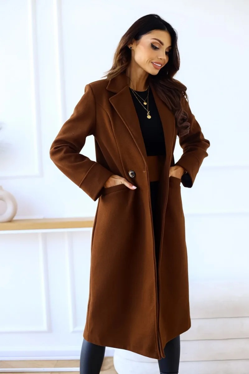 Women's Classic Refined Trenchcoat with Lapel Collar | Ideal for Autumn/Winter