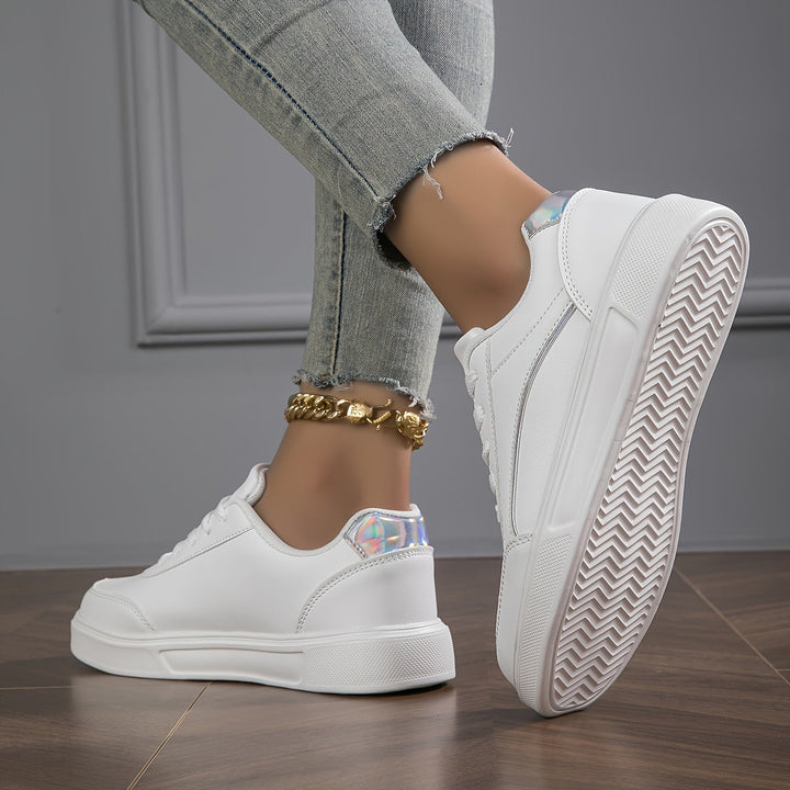 Casual Trendy Flat Skate Sneakers for Women | Perfect for Casual Days