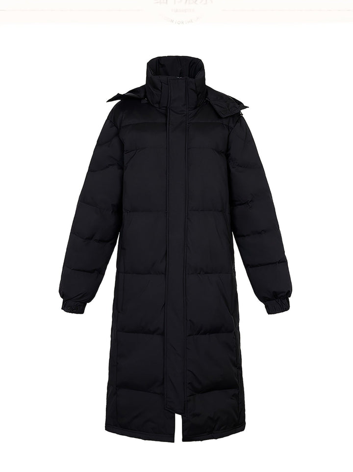 Casual Black Warm Long Padded Hooded Winter Jacket For Men | Perfect for Winter