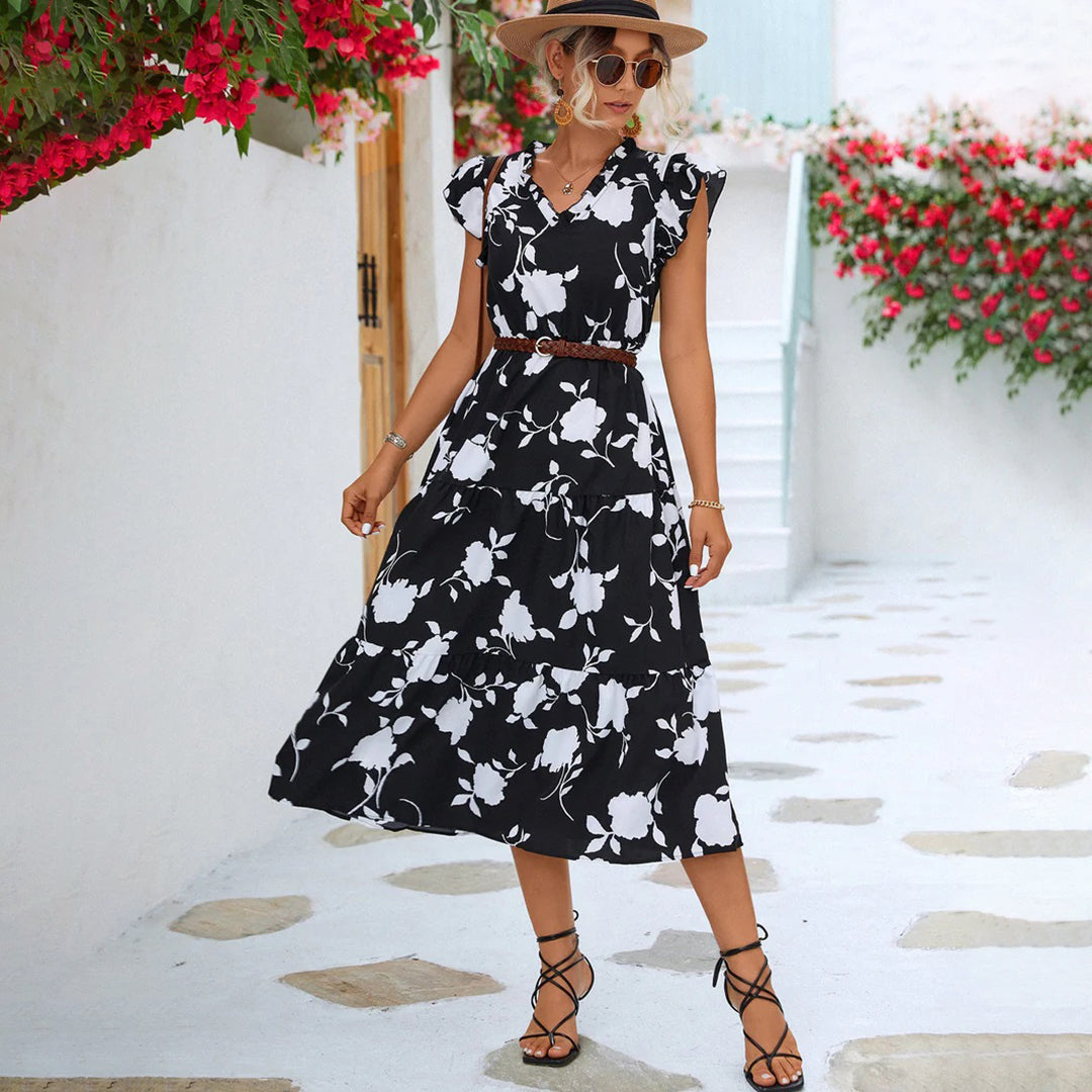 Bella - Midi Dress - Classic - High-Quality Modern Style - Ideal for Summer