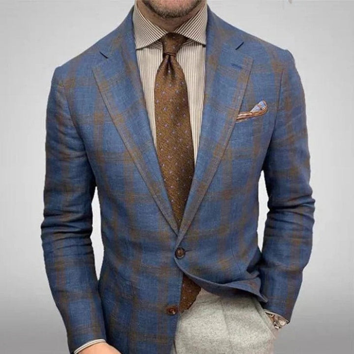 Chic Plaid Blazer for Men | Perfect for Casual Days