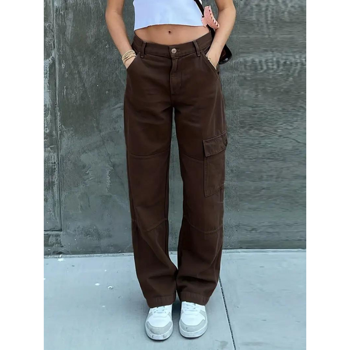 Ingrid - Women's Cargo Trousers - Casual - High-Quality Modern Style - Perfect for Everyday Wear