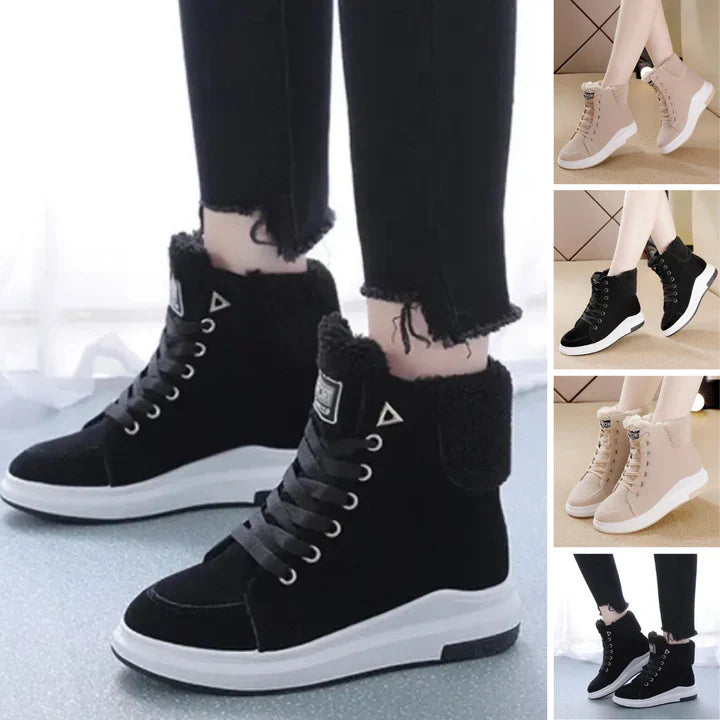 Warm Casual Flat Suede Ankle Boots for Women | Perfect for Everyday Wear