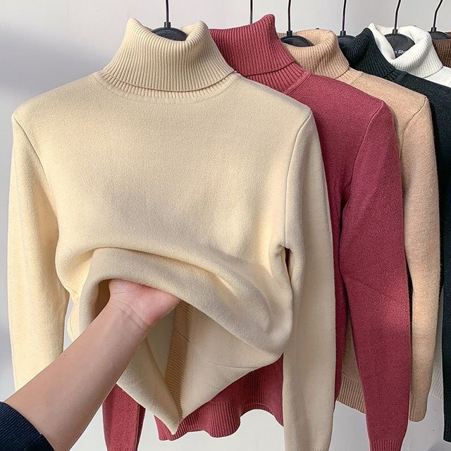 Elegant Oversized Cashmere Turtleneck Sweater for Women | Ideal for Winter