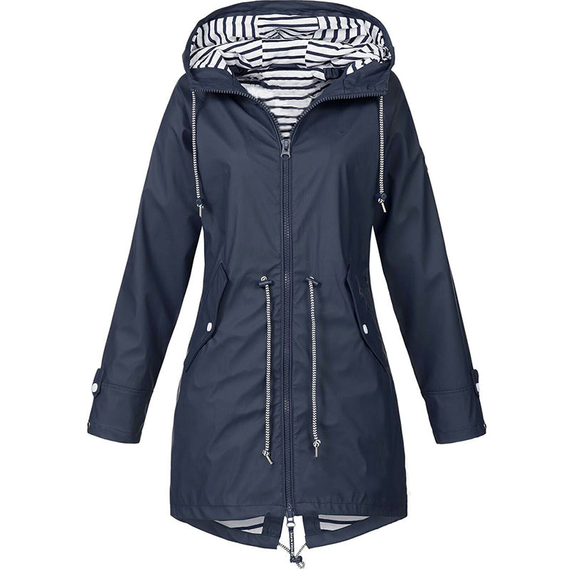 Chic Hooded Windproof Coat | Perfect for Everyday Wear