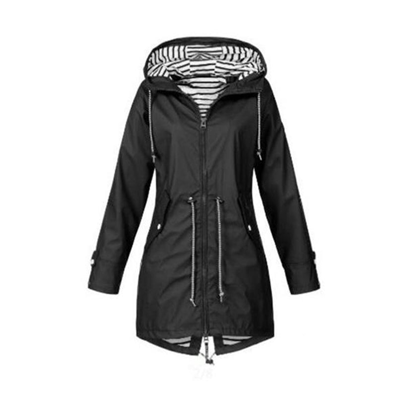 Chic Hooded Windproof Coat | Perfect for Everyday Wear