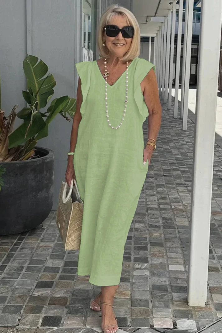 Chic Maxi Dress with V-Neck | Perfect for Everyday Wear