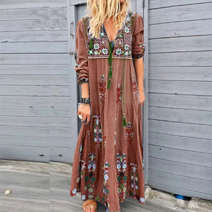 Véronique - Maxi Dress - Boho - Light Formal Style - Perfect For Casual Days