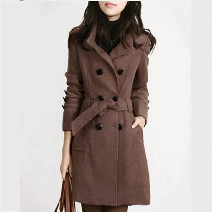 Chic Long Coat with Belt | Perfect for Autumn Wear