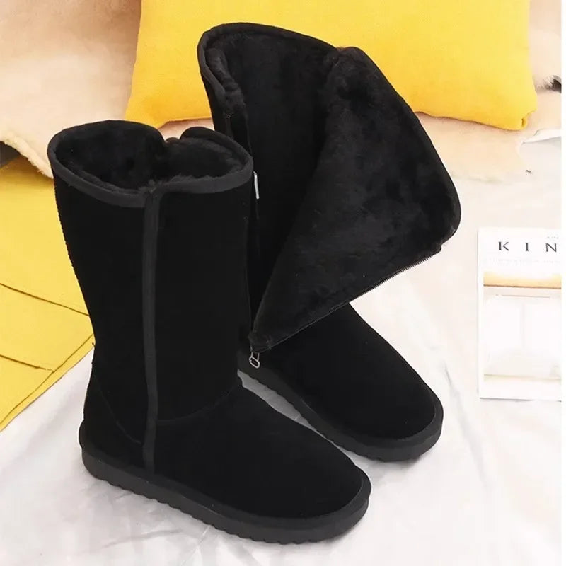 Casual Suede Flat Ankle Boots with Zipper for Women | Perfect for Casual Days