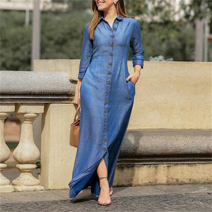 Chic Denim Maxi Dress | Perfect for Everyday Wear