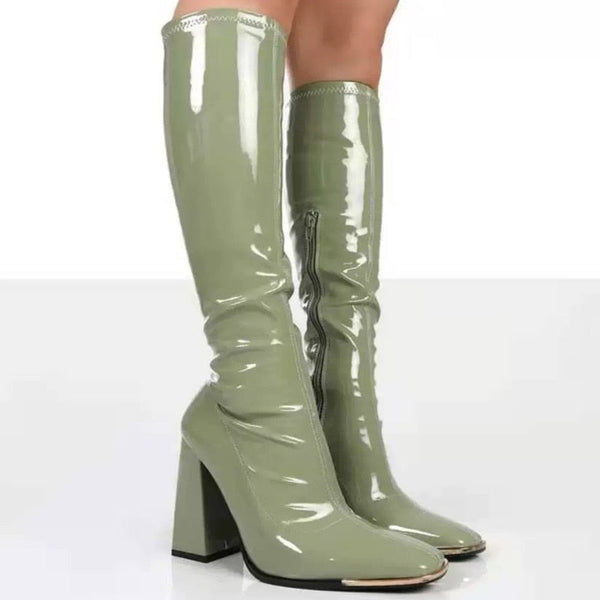 Elegant Knee High Vegan Leather Boots for Women | Ideal for Everyday Wear