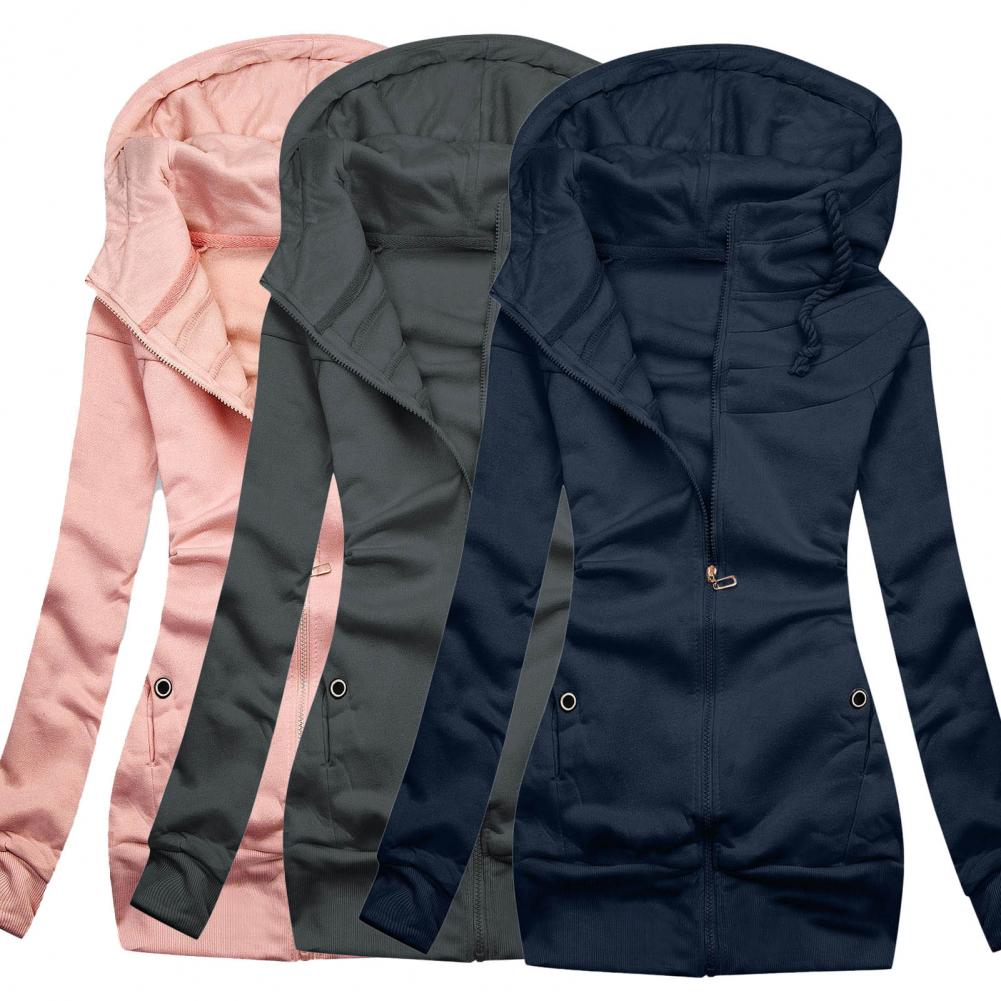 Casual Oversized Zip Hoodie with Fleece for Women | Perfect for Casual Days