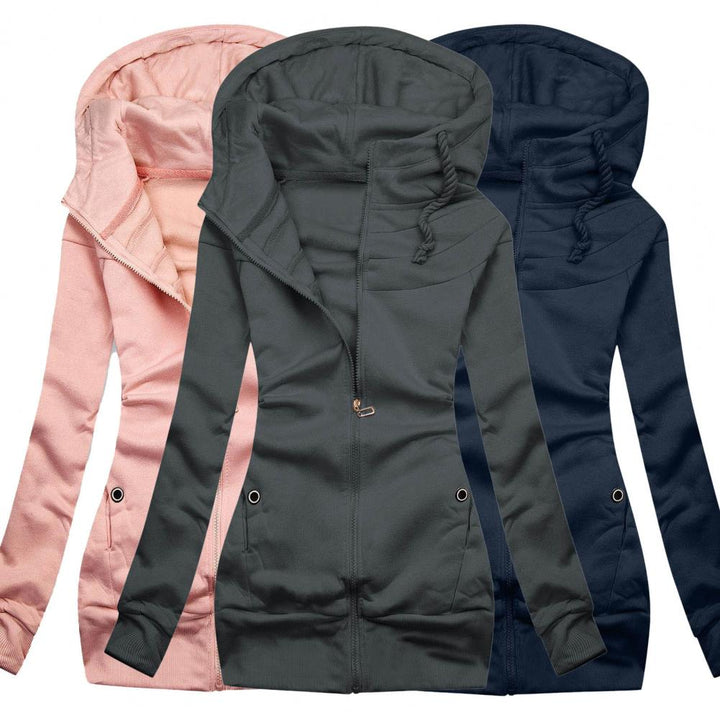 Casual Oversized Zip Hoodie with Fleece for Women | Perfect for Casual Days