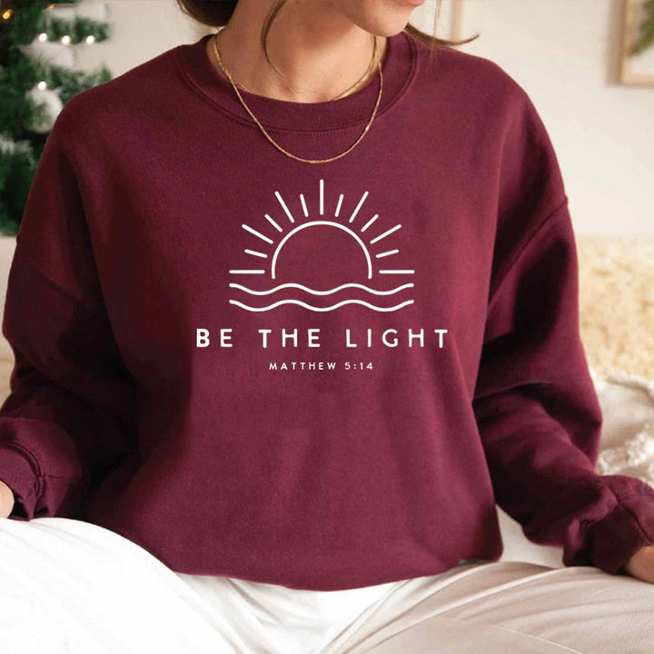 Warm Cotton Sweater "Be The Light" For Women | Ideal for Autumn