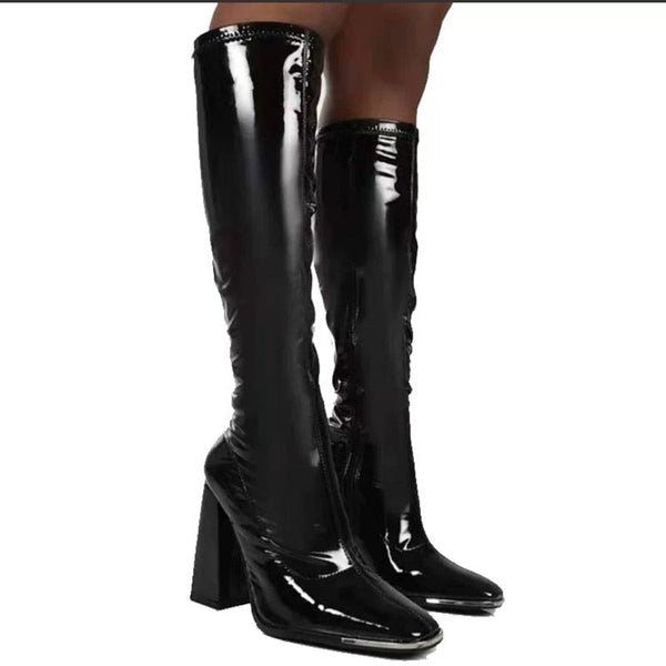 Elegant Knee High Vegan Leather Boots for Women | Ideal for Everyday Wear