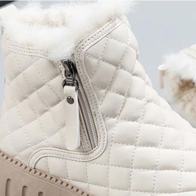 Casual Platform Ankle Boots with Zipper and Vegan Fur for Women | Ideal for Autumn