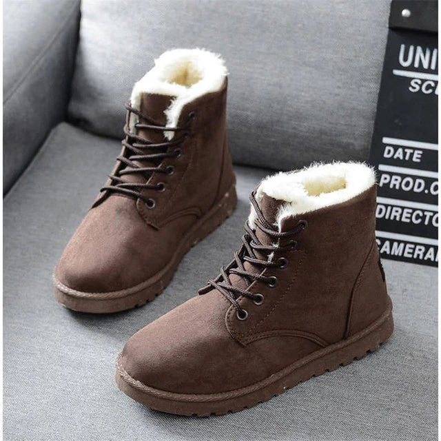 Casual Winter Ankle Boots with Wool for Women | Ideal for Winter