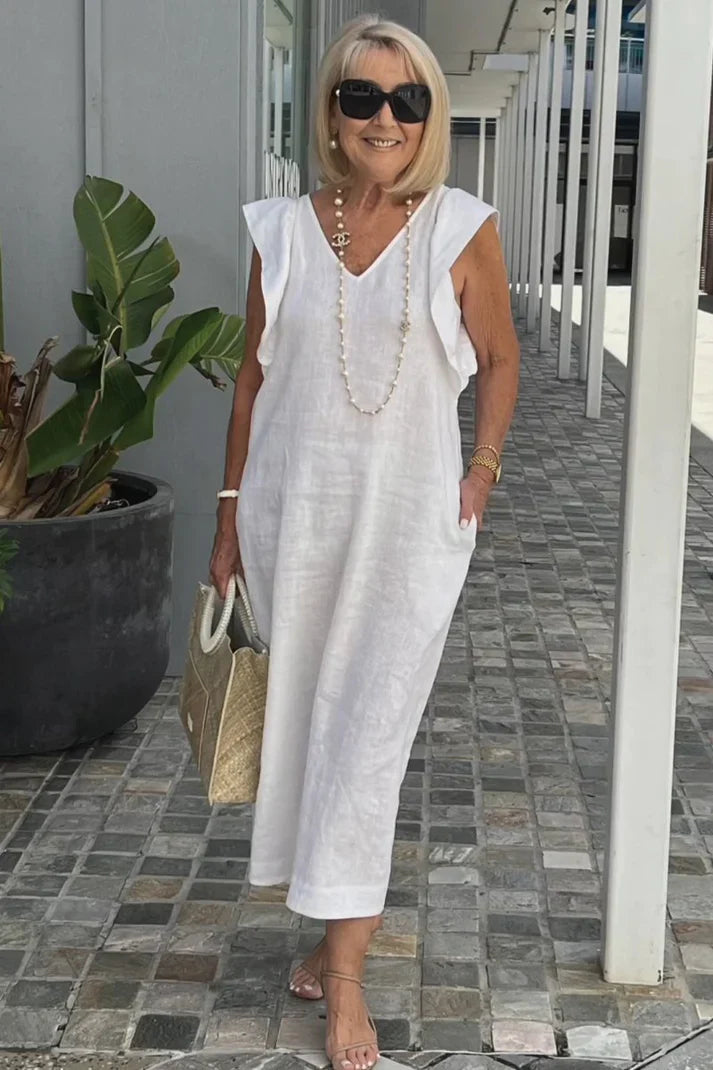 Chic Maxi Dress with V-Neck | Perfect for Everyday Wear