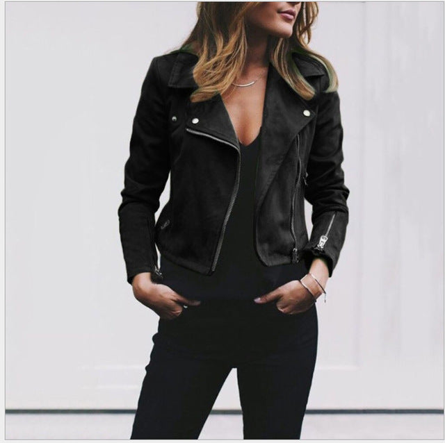 Chic Vegan Leather Jacket | Perfect for Autumn Days