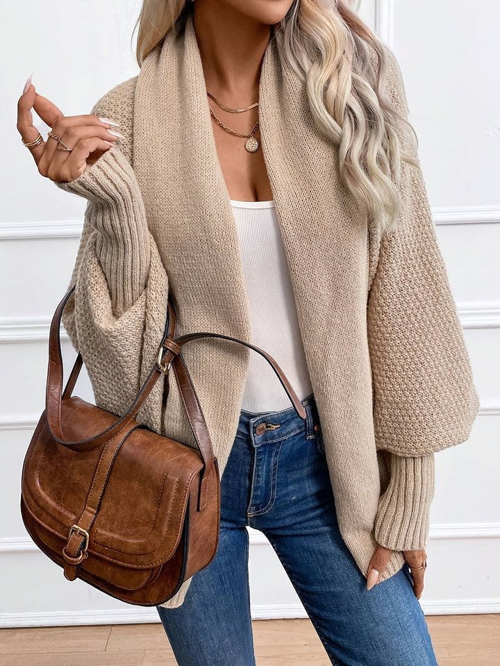 Elegant Warm Sleeve Cashmere Knitwear Cardigan for Women | Ideal for Winter