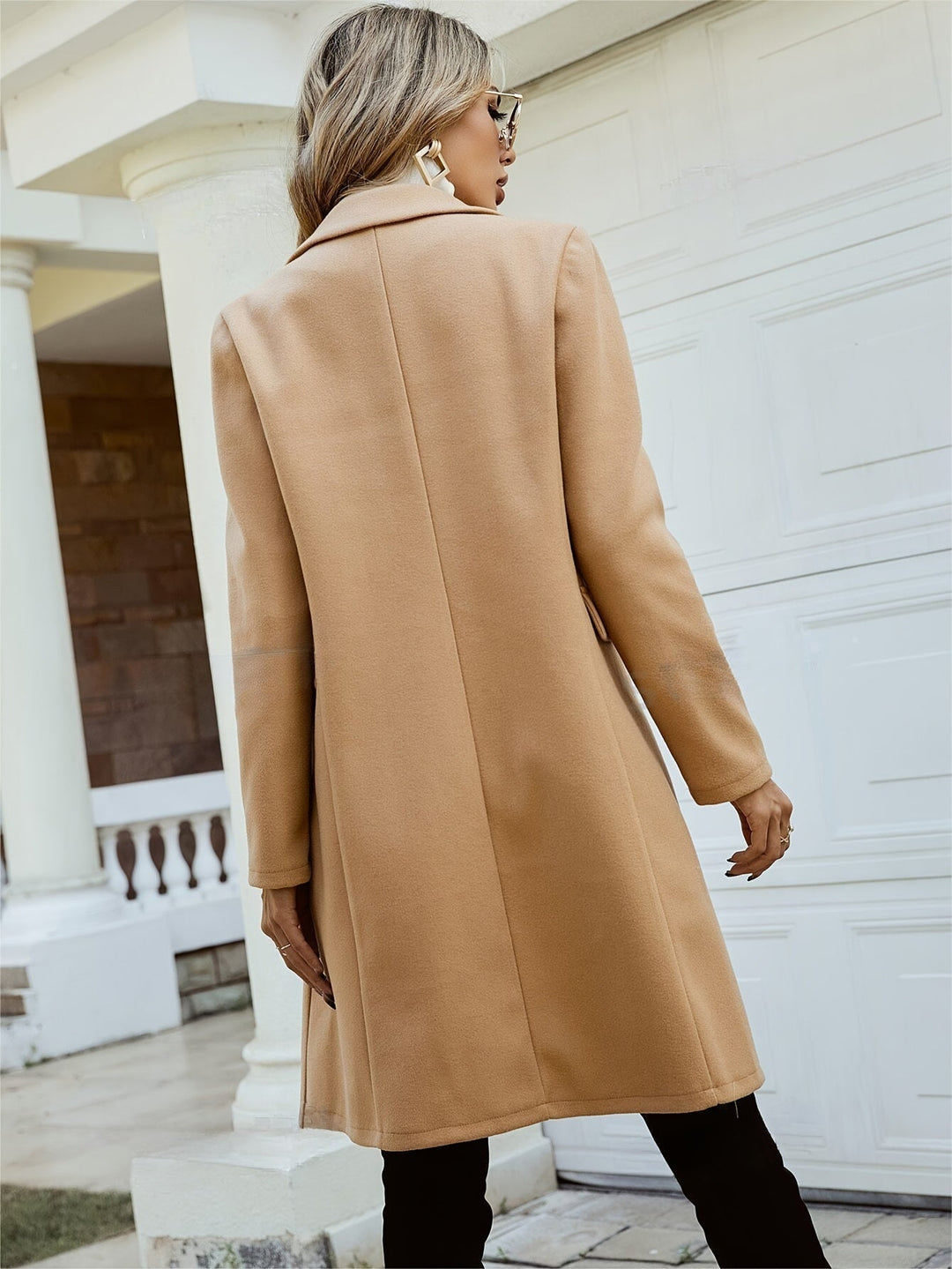 Elegant Trench Coat with Long Sleeves for Women | Perfect for Everyday Wear