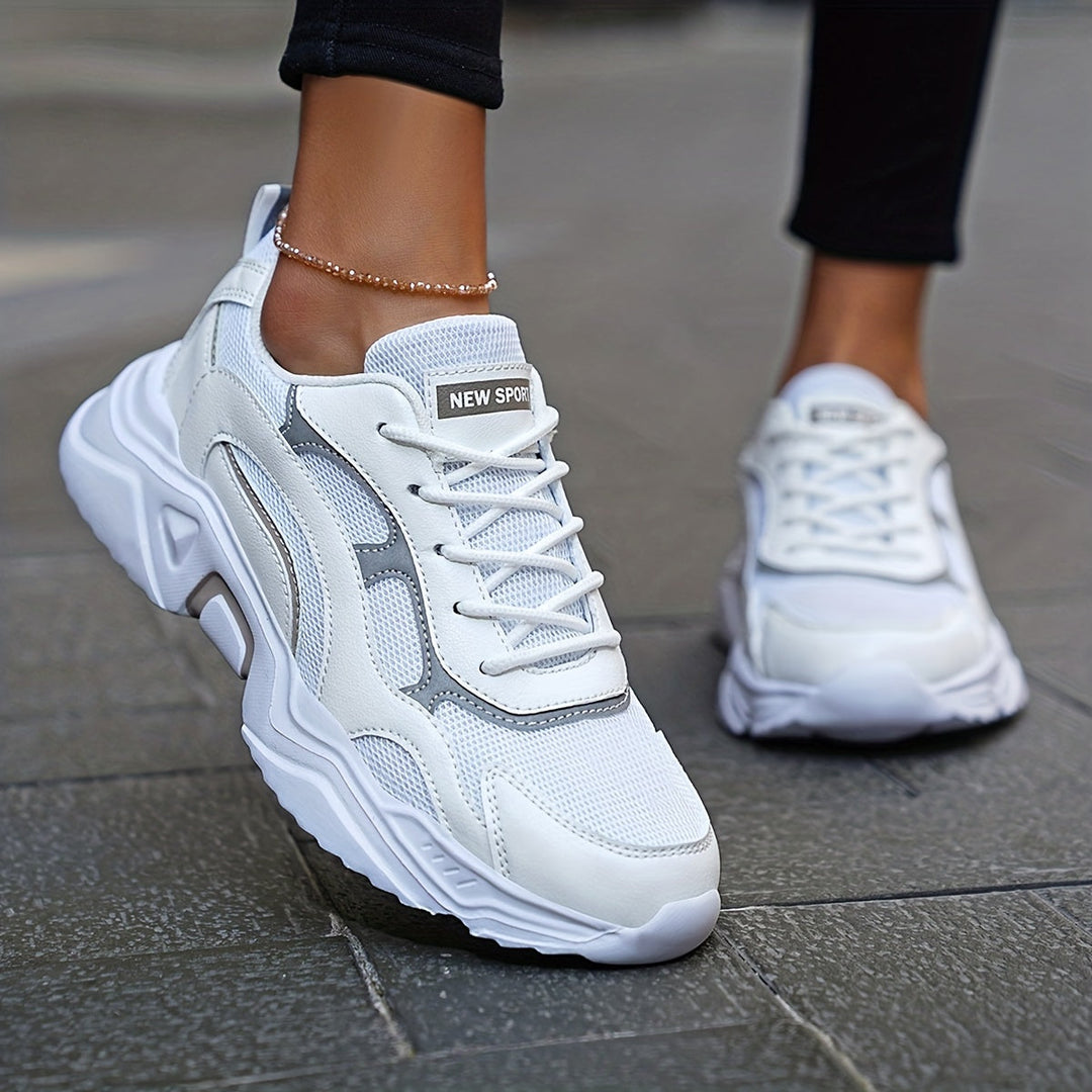 Trendy Fashion Platform Chunky Sneakers for Women | Comfortable Streetwear