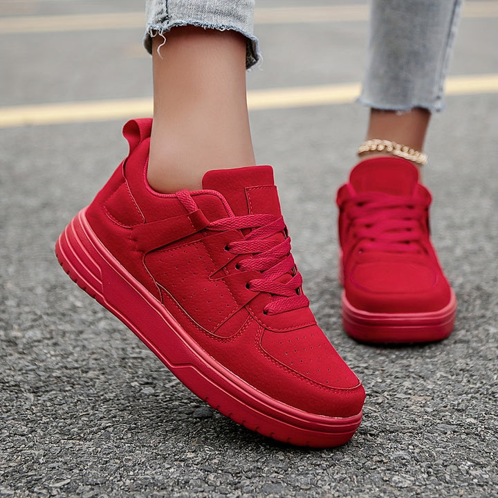 Elegant Fashionable Breathable Lace-up Casual Sneakers for Women | Ideal for Everyday Wear