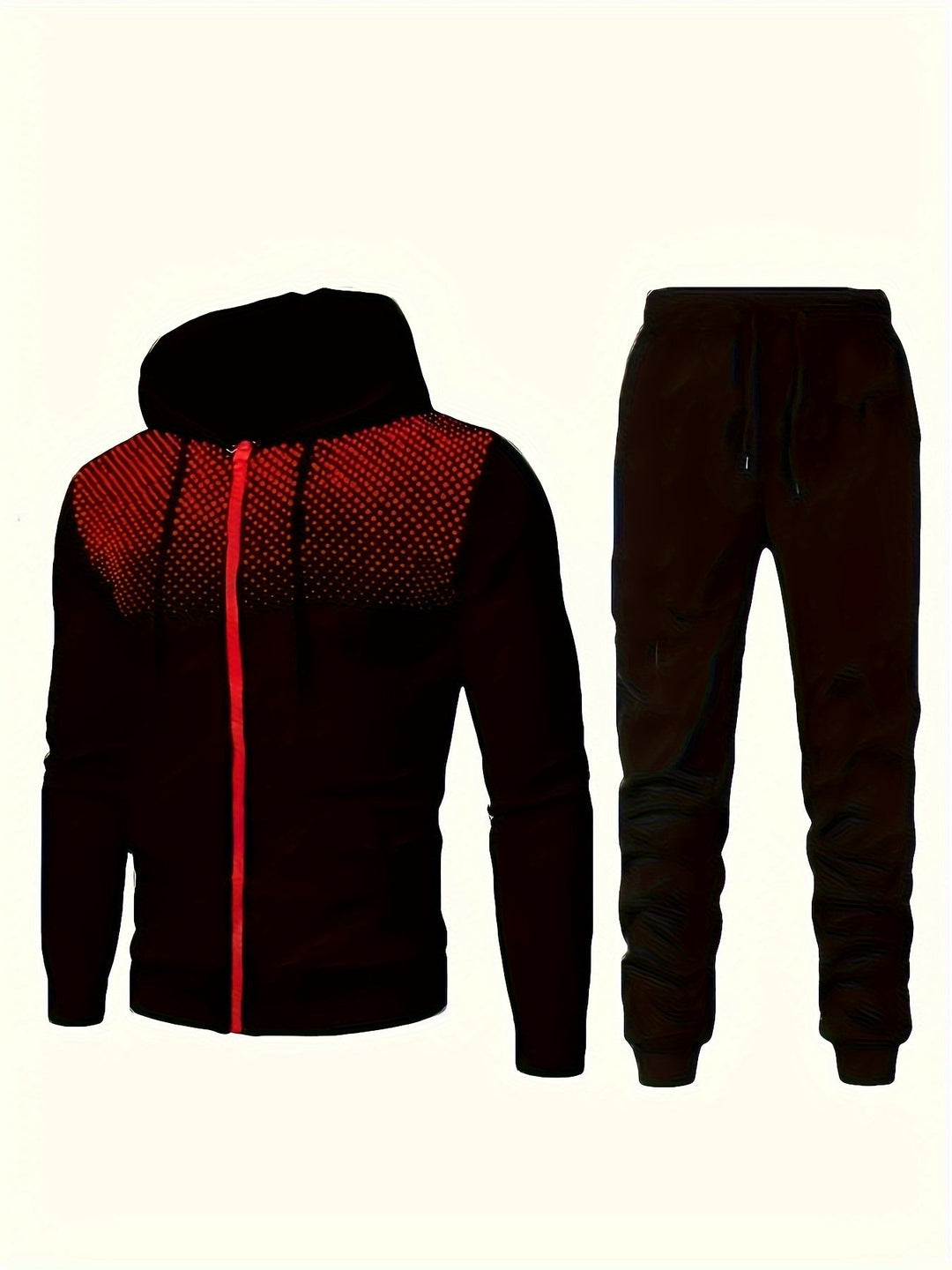 Casual Athletic Tracksuit Hoodie and Drawstring Pants for Men | Ideal for All Seasons