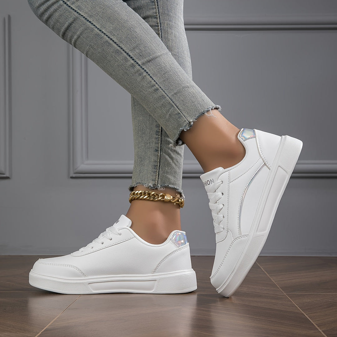 Casual Trendy Flat Skate Sneakers for Women | Perfect for Casual Days