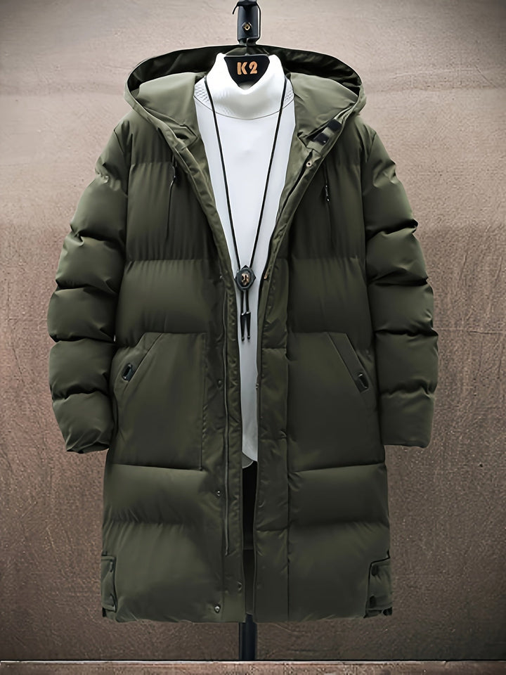 Casual Long Hooded Winter Jacket For Men | Ideal for Winter