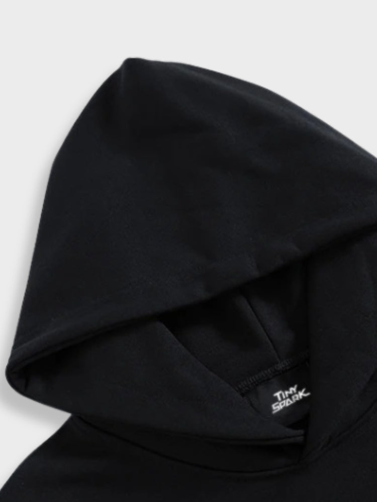 Black Hoodie with Backprint for Men | Perfect for Casual Days