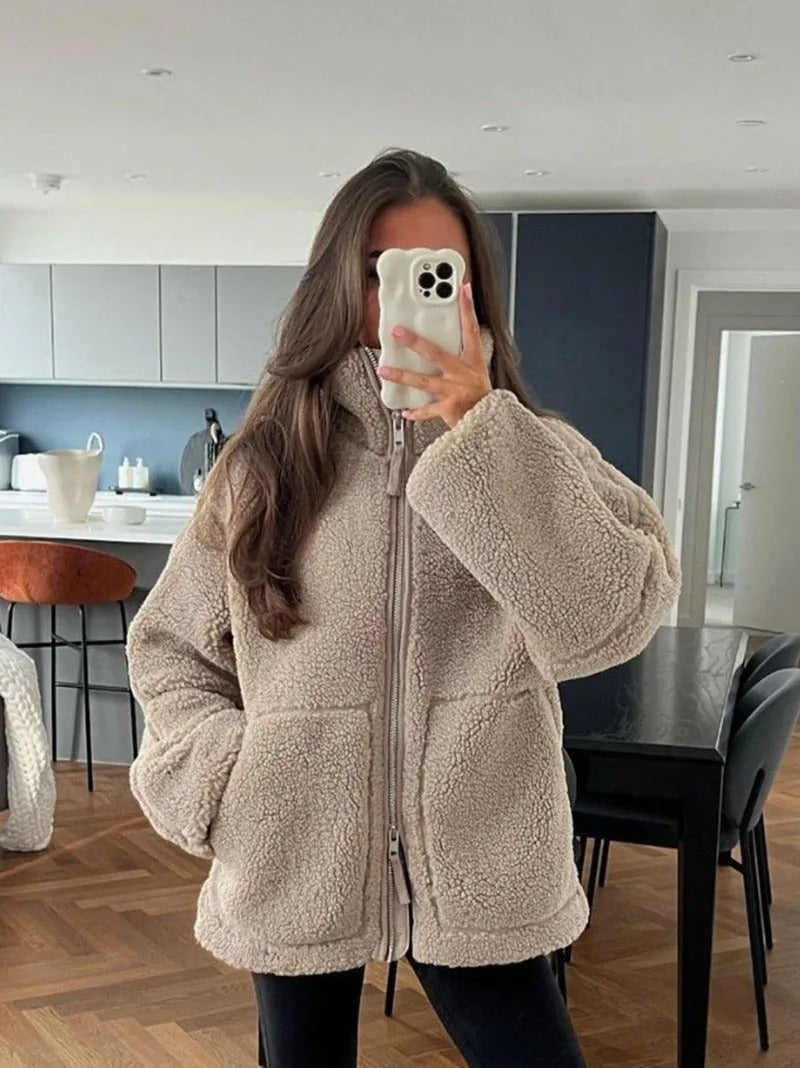 Stylish Winter Teddy Jacket For Women | Ideal for Autumn/Winter