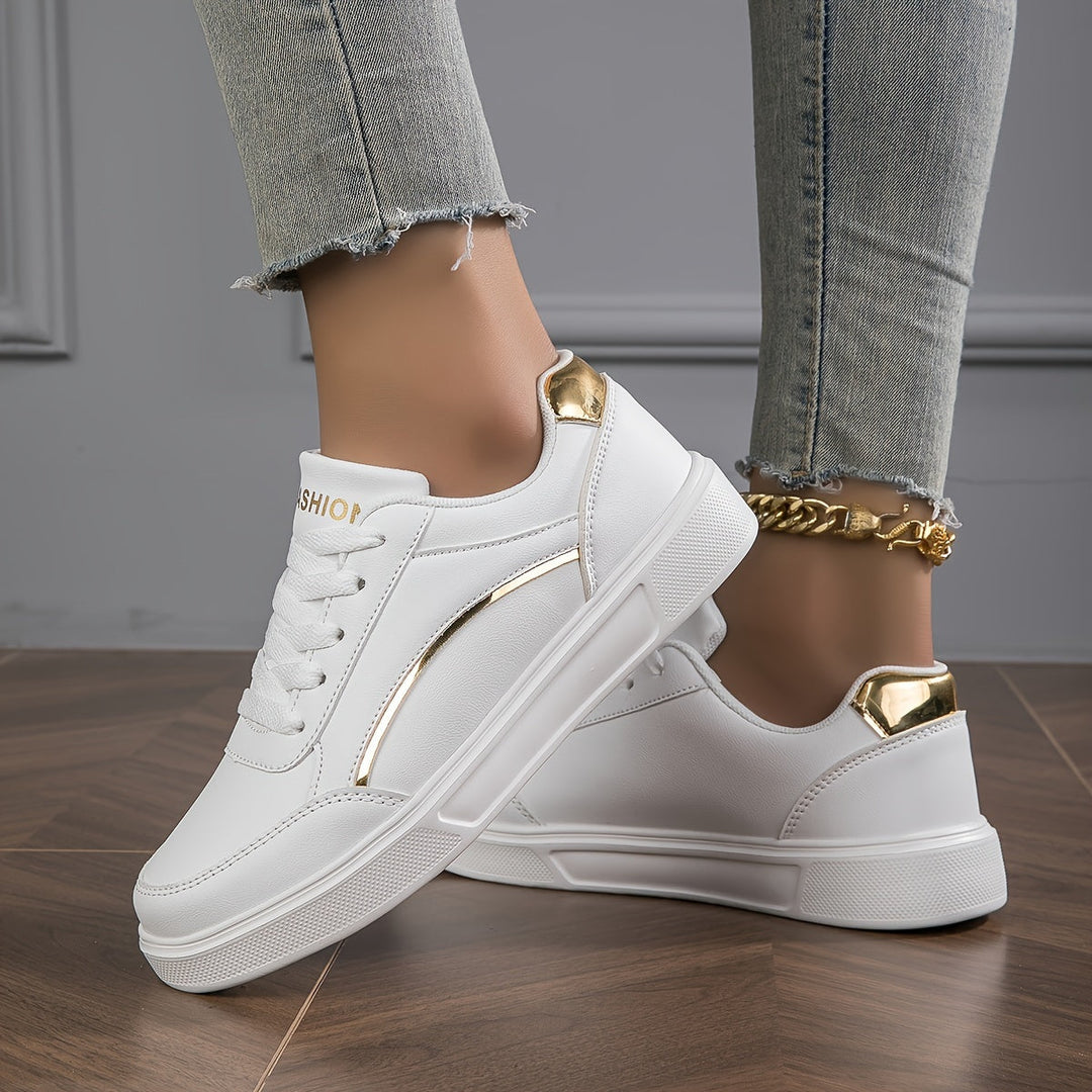 Casual Trendy Flat Skate Sneakers for Women | Perfect for Casual Days