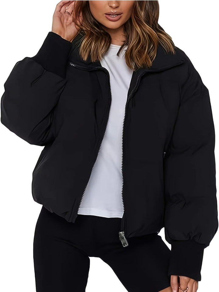 Stylish Short Warm Bomber Winter Jacket for Women | Ideal for Winter