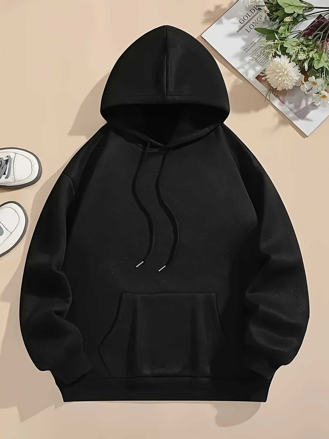 Stylish Pullover Hoodie with Backprint and Hood for Women | Perfect for Casual Days