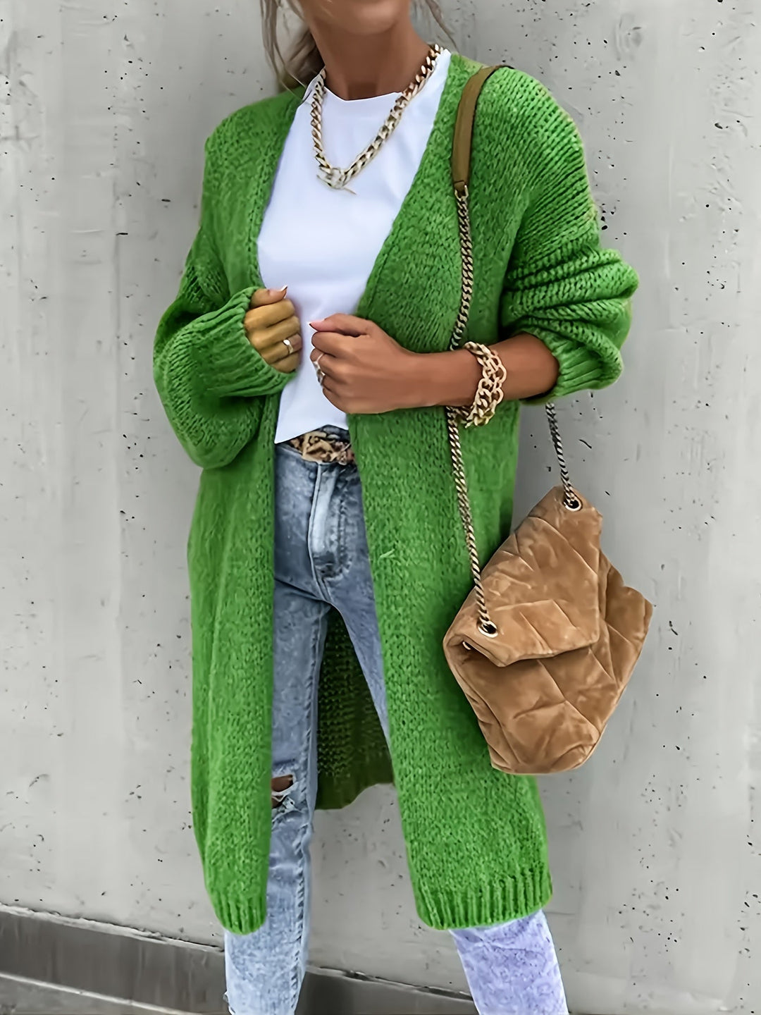 Casual Long Sleeve Knitted Cardigans for Women | Ideal for Autumn