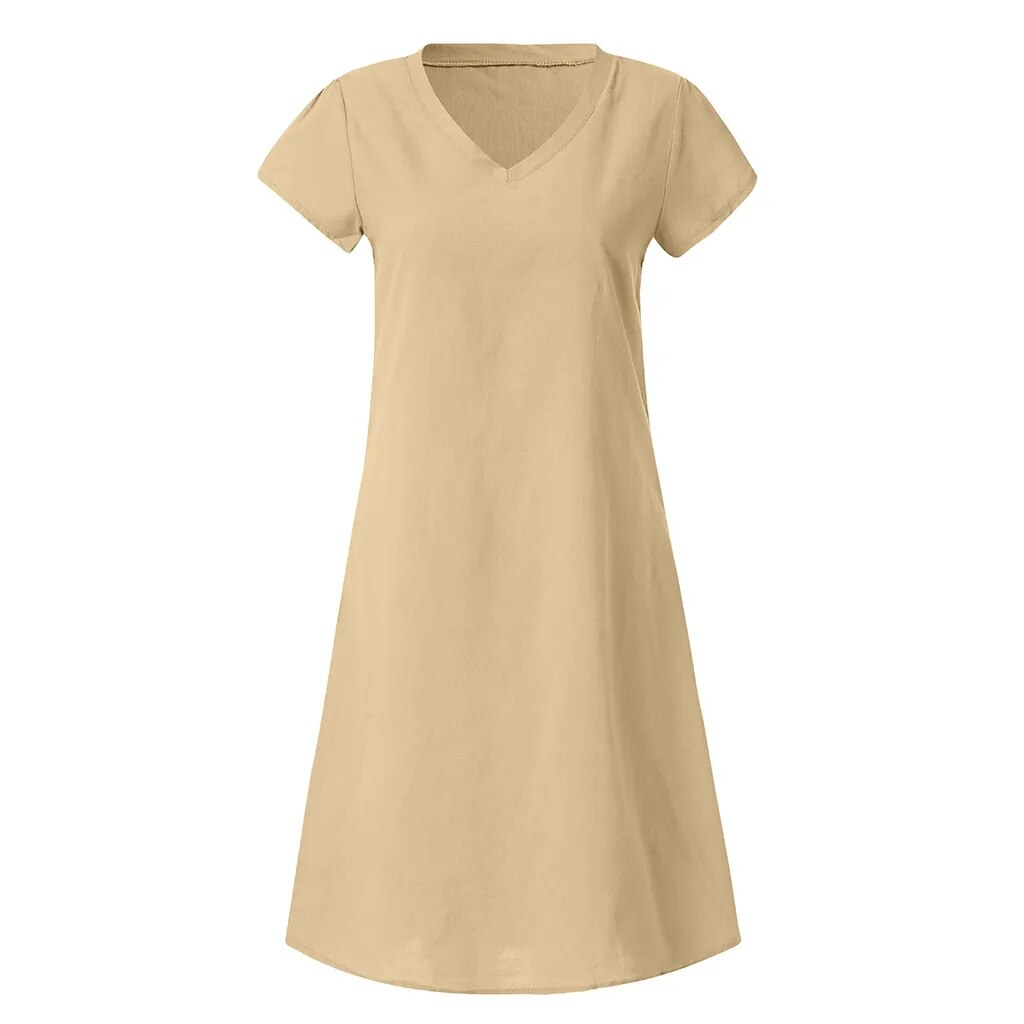 Carina - Midi Dress - Casual - Lightweight Modern Style - Ideal for Summer